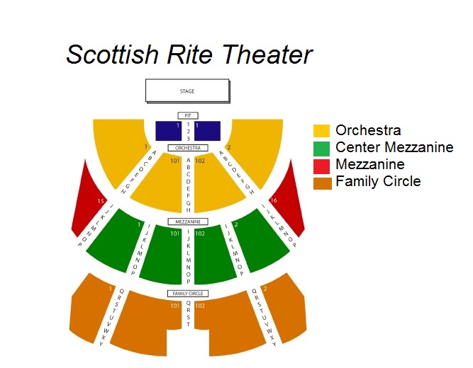 Scottish Rite Theater Seating Chart A Visual Reference of Charts